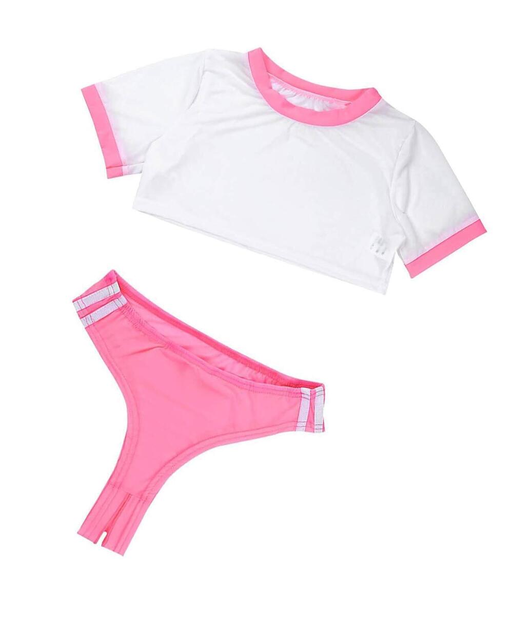 6302 Anime Cosplay Costume Japanese Uniform Lingerie Outfit Top with Thong